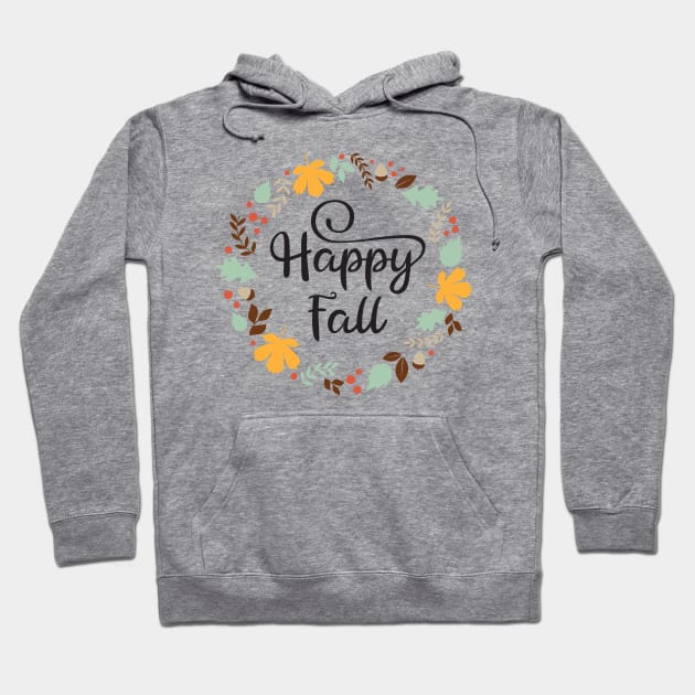 Happy fall Hoodie by Ombre Dreams